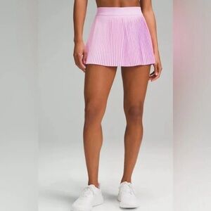 Lululemon Varsity High-Rise Pleated Tennis Skirt Color Vitapink Sz 10